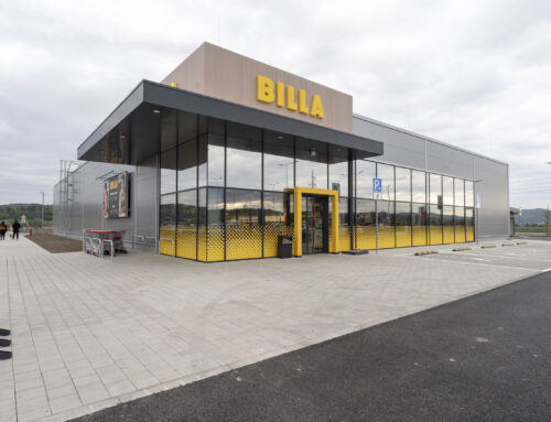 Novostavba supermarketu Billa Sliač